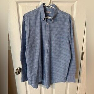IZOD Button Down Long Sleeve Shirt - Blue 16 1/2